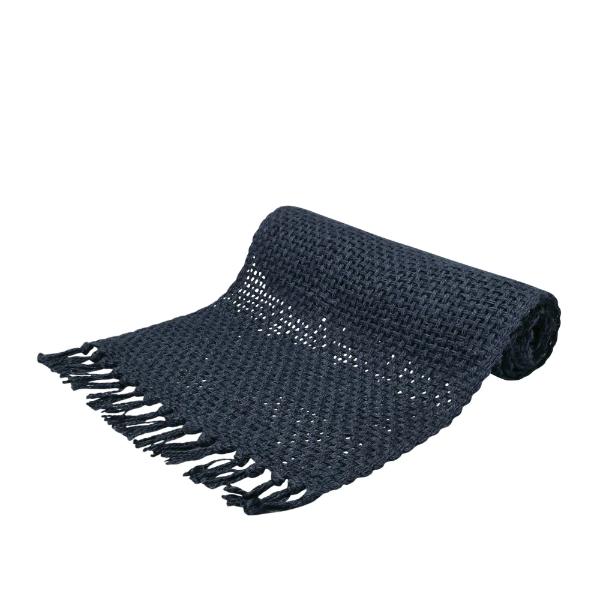 Navy Rowan Jute Runner - 37cm x 180cm