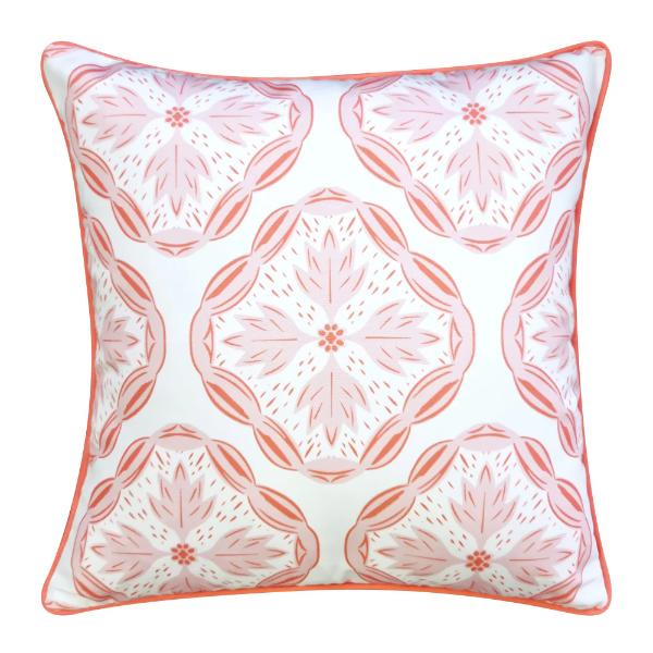 Leah Bubblegum Multi Outdoor Cushion - 50cm x 50cm