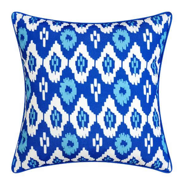 Royal Blue Multi Iris Outdoor Cushion - 50cm x 50cm