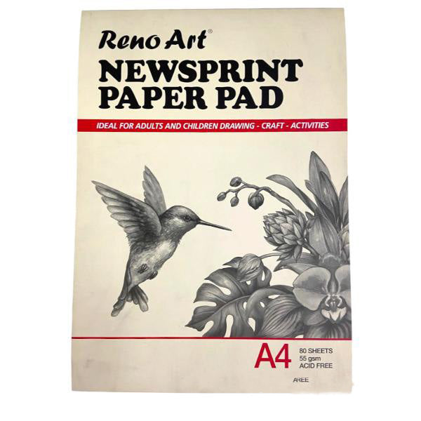80 Sheets A4 Newsprint Paper Pad