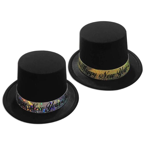 Black New Year Top Hat