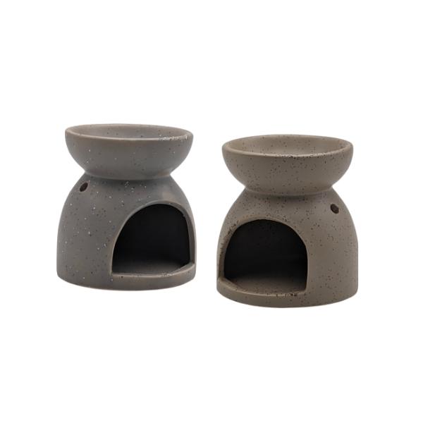 Embossed Stone Look Oil Burner - 9.5cm x 9.7cm