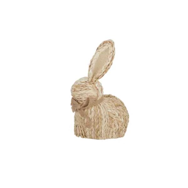 Natural Bunny With Bow Corn - 16cm x 14cm x 20cm