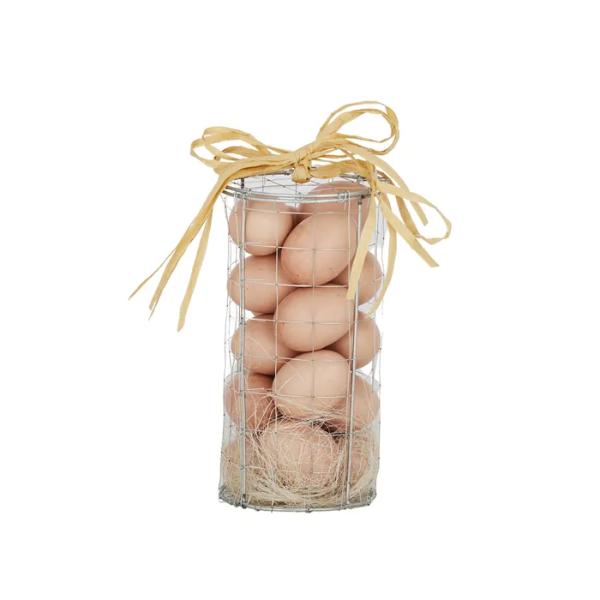 18 Pack Eggs In Net Plas Met - 10cm x 19cm
