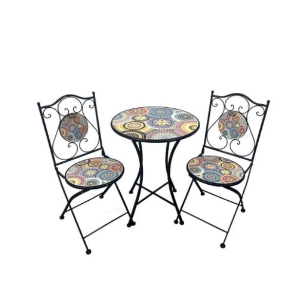Metal Traditional Undercover Use Table With Chairs