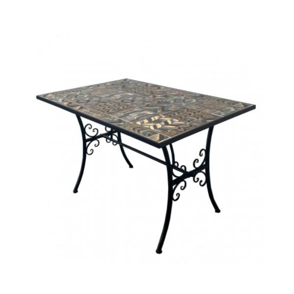Mosaic Rectangle Table - 120cm x 80cm x 75cm | The Base Warehouse