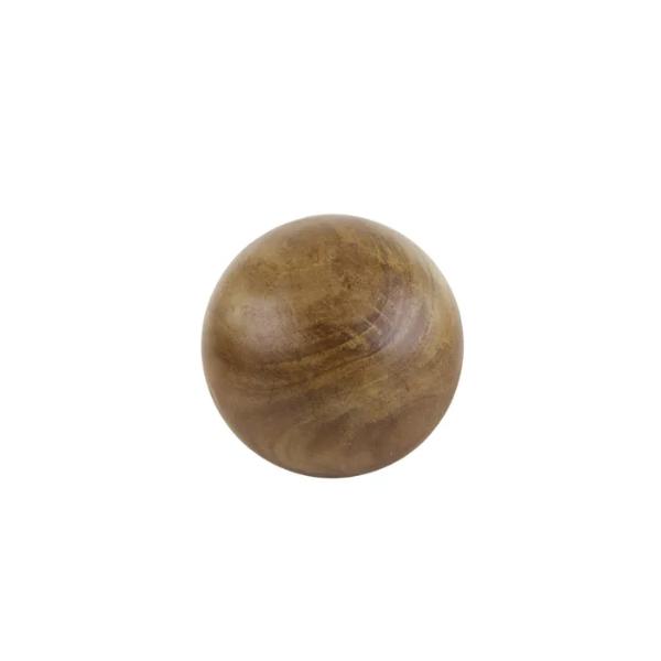 Walnut Costa Wood Deco Ball - 11cm