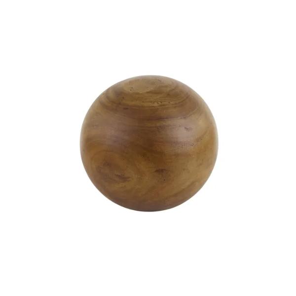 Walnut Costa Wood Deco Ball - 15cm