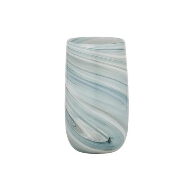 Blue Robe Glass Vase - 14.5cm x 25.5cm