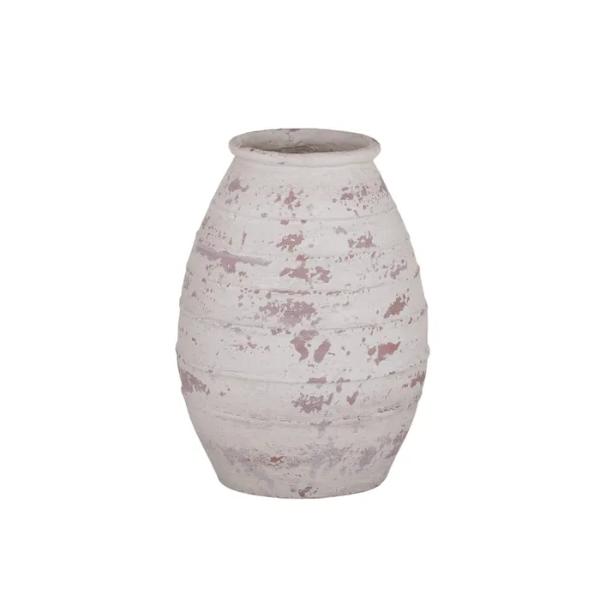 White Augusta Composite Vase - 28cm x 37.5cm