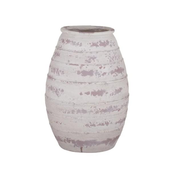 White Augusta Composite Vase - 30cm x 47.5cm