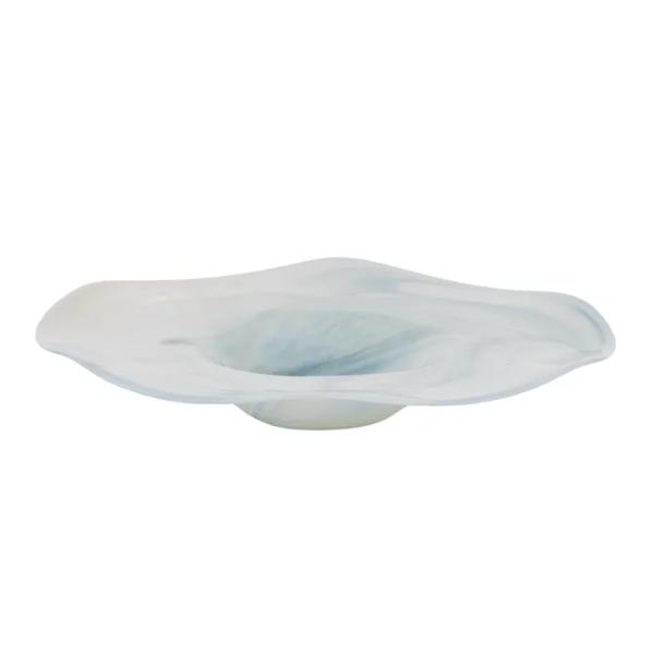 Blue Robe Glass Platter - 44cm x 44cm x 8.5cm
