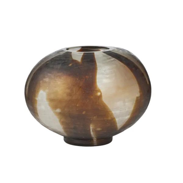 Bronze Florin Glass Vase - 32.5cm x 32.5cm x 27cm