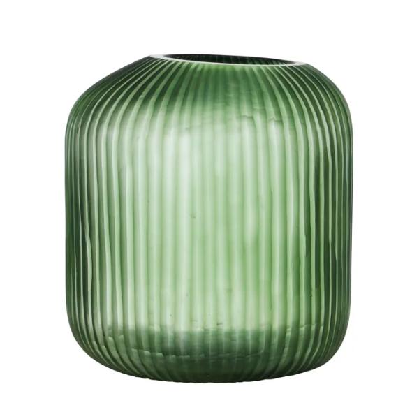 Green Xavier Glass Vase - 23cm x 26cm