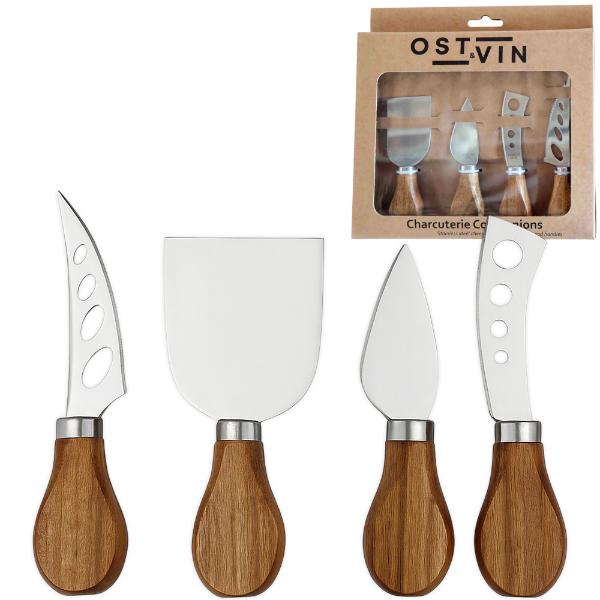 4 Piece Acacian Cheese Set