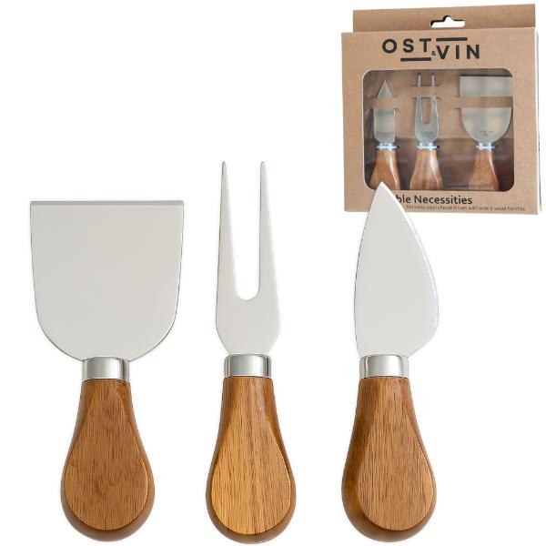 3 Piece Acacian Cheese Set