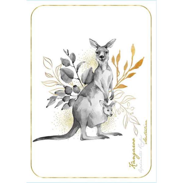 Flora And Fauna 100%  Cotton Kangaroo Tea Towel - 50cm x 70cm