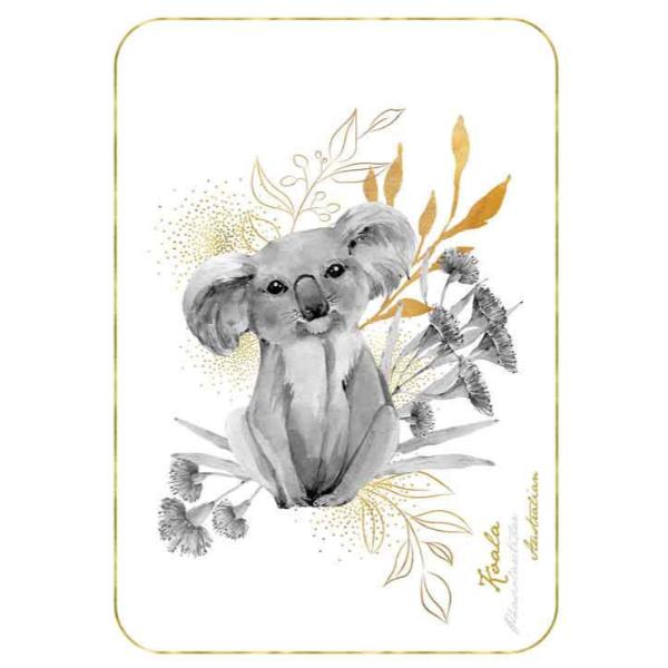 Flora And Fauna 100%  Cotton Australian Koala Tea Towel - 50cm x 70cm