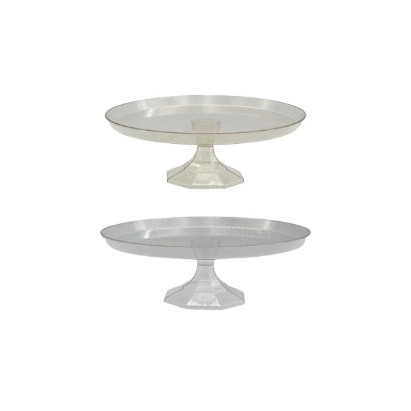 Large Round Glitter Reusable Cake Stand - 30cm x 5cm