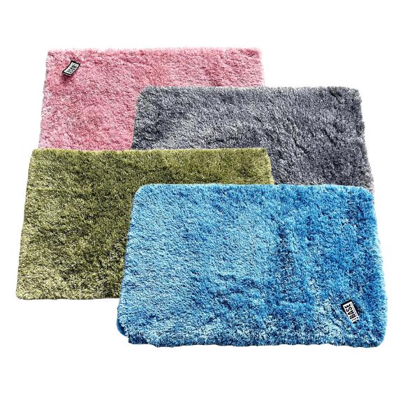 Assorted Colours Shaggy Bath Mat - 50cm x 80cm