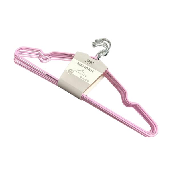 10 Pack Metal With Silicon Clothes Hanger