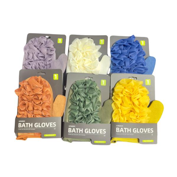 Assorted Luxury Bath Gloves