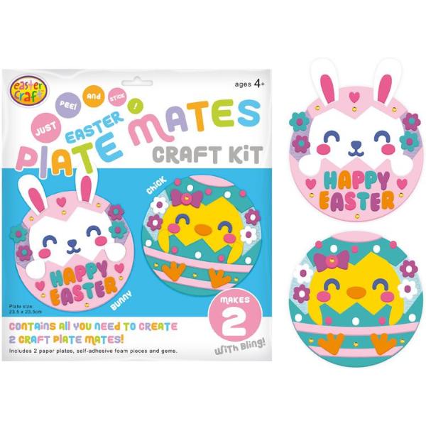 2 Pack Easter Plate Mates Craft Kit