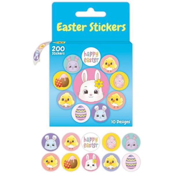 200 Pack Easter Stickers