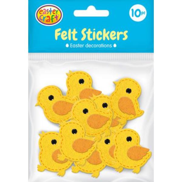 10 Pack Easter Craft Decorations Felt Stickers