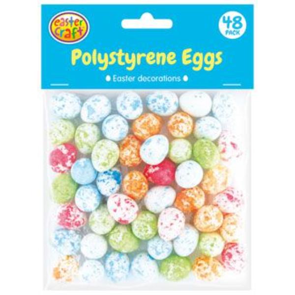 48 Pack Easter Polystyrene Eggs