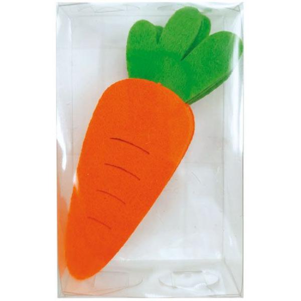 5 Pack Felt Straight Carrots - 10.5cm