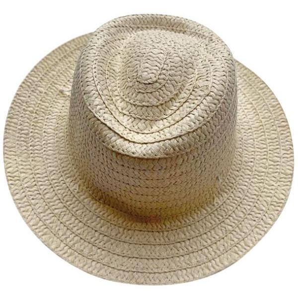 Straw Top Hat - 28cm