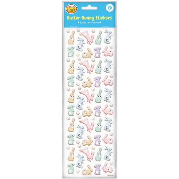 95 Pack Easter Bunny Stickers