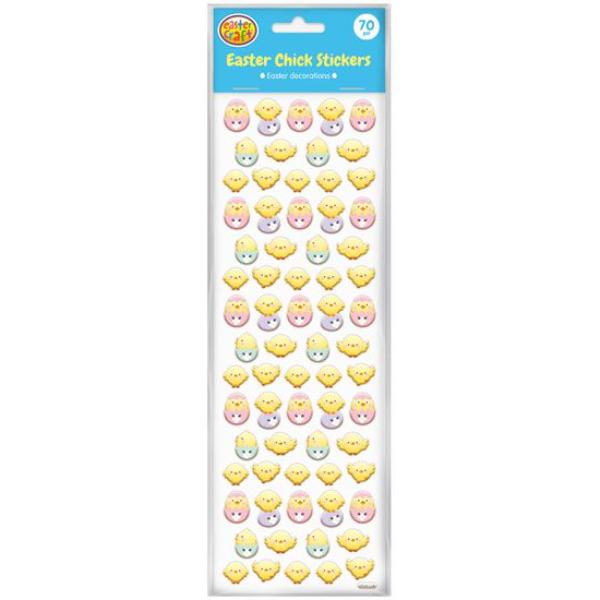 70 Pack Easter Chick Stickers