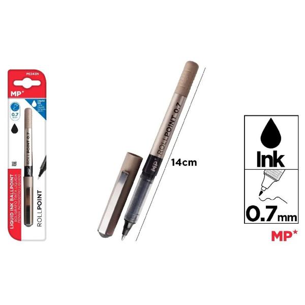 Black Liquid Rollerball Tip Pen - 0.7mm