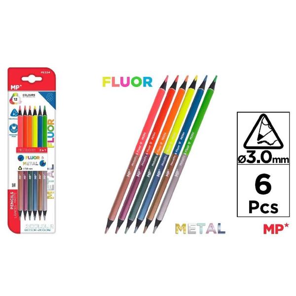 6 Pack Dual End Pencils