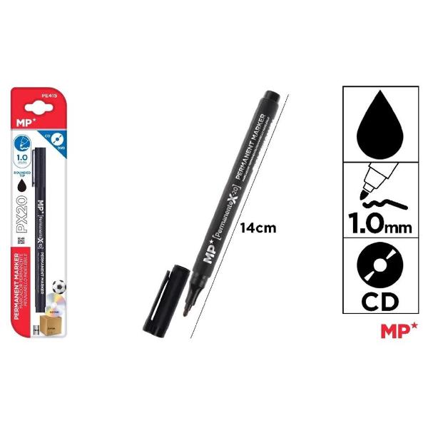Black Medium Tip Permenant Marker - 1.0mm