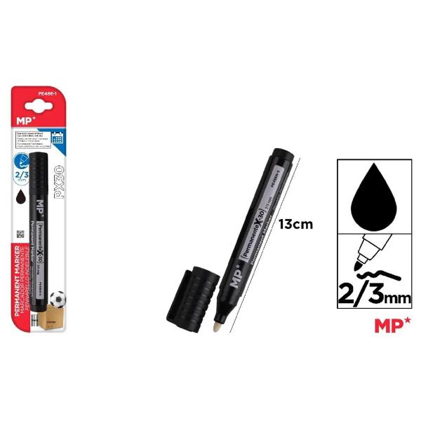 Black Bullet Tip Permanent Marker