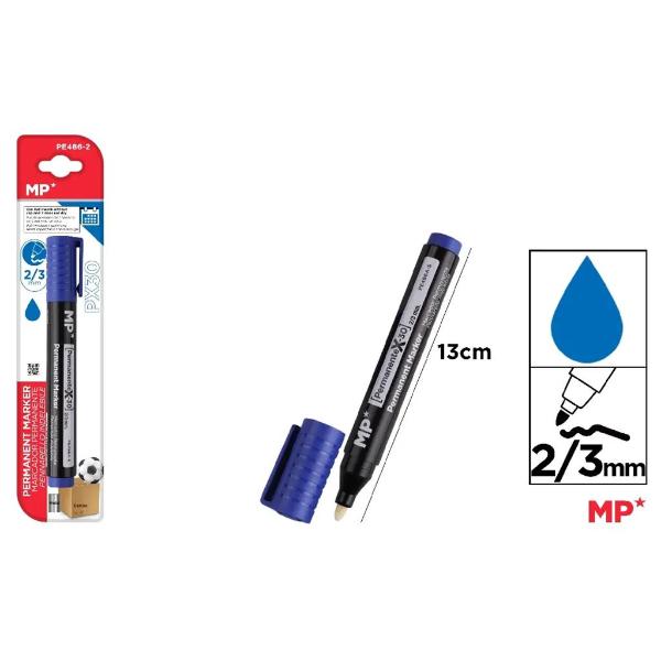 Blue Bullet Tip Permanent Marker