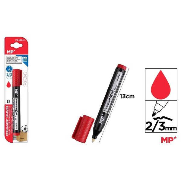 Red Bullet Tip Permanent Marker