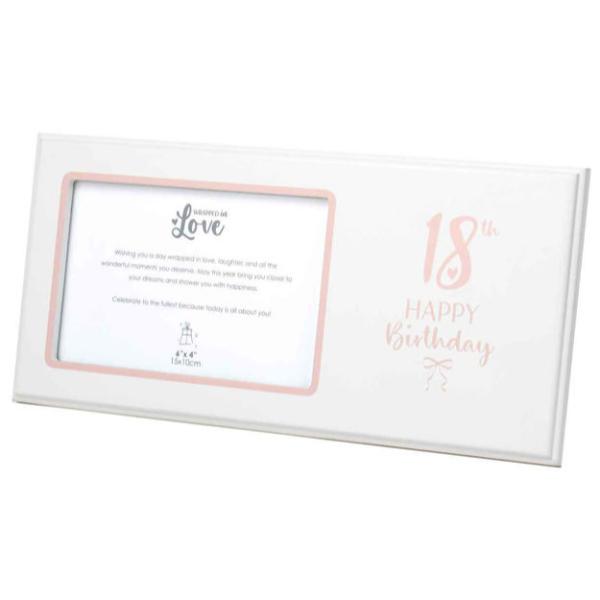 18th Birthday Wrapped In Love Frame