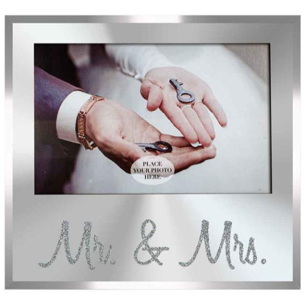 Mr & Mrs Silver Frame