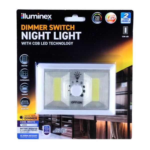 Illuminex Battery Operated Dimmer Switch Night Light
