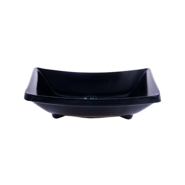 Melamine Black Rectangle Sauce Dish