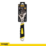 Load image into Gallery viewer, Adjustable Black &amp; Yellow Soft Grip Handle Wrench - 25cm
