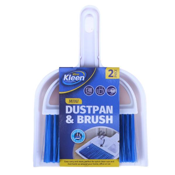 2 Pack Dustpan & Brush Set - 18cm x 11.5cm