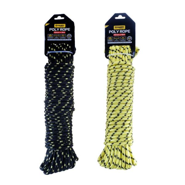 Diamond Braided Poly Rope - 1cm x 15m