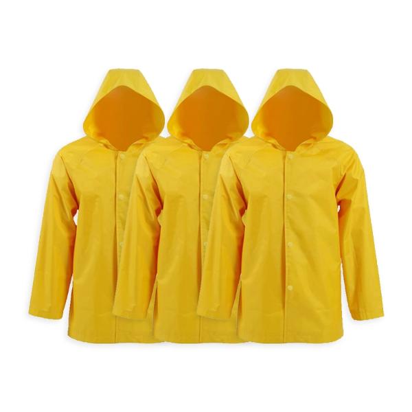 Plain Yellow Children Raincoat - 72cm x 38cm