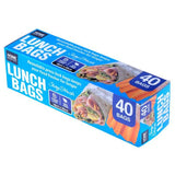 Load image into Gallery viewer, 40 Pack Snap Lock Reusable Lunch Bag - 18cm x 20cm
