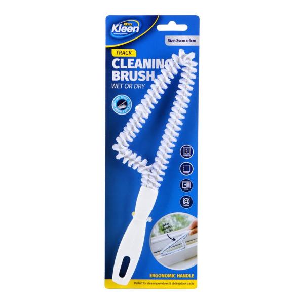 White Cleaning Brush For Window & Sliding Door Tracks - 24cm
